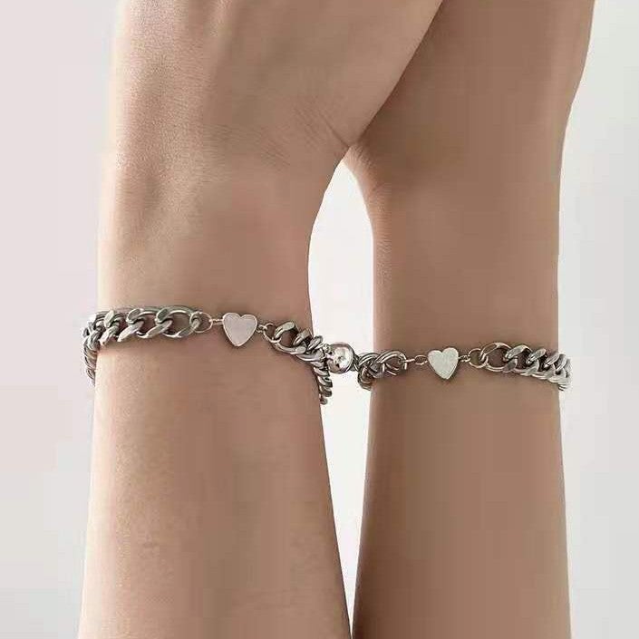 Ins New Fashionable Attrite Couple Bracelet Nk Cuban Men'S And Women'S Bracelet Ornaments - Image 4